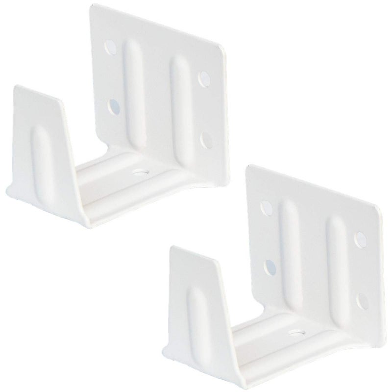Cutelec Center Support Bracket 2 Pack White Color for 2" Low Profile Window Blinds Headrail Holder - Image 1